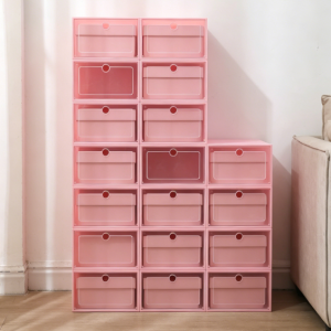 Large Stackable & Foldable Shoe Box Set