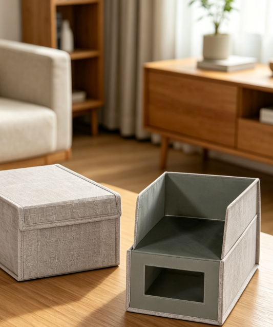 Flip-Top Shoe Storage & Organizer Box Set - Image 2