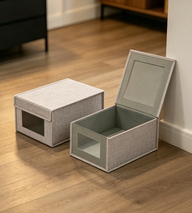 Flip-Top Shoe Storage & Organizer Box Set