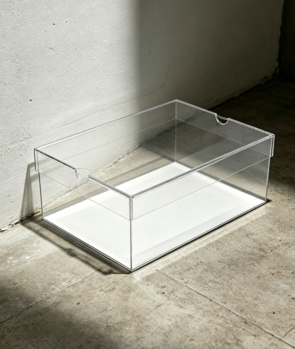 Transparent Acrylic Shoe Box with Lid